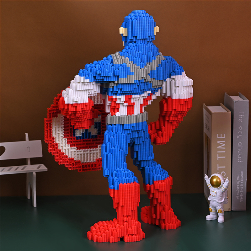 漫威系列串联颗粒积木拼装益智成人解压儿童玩具礼物拼装积木批发