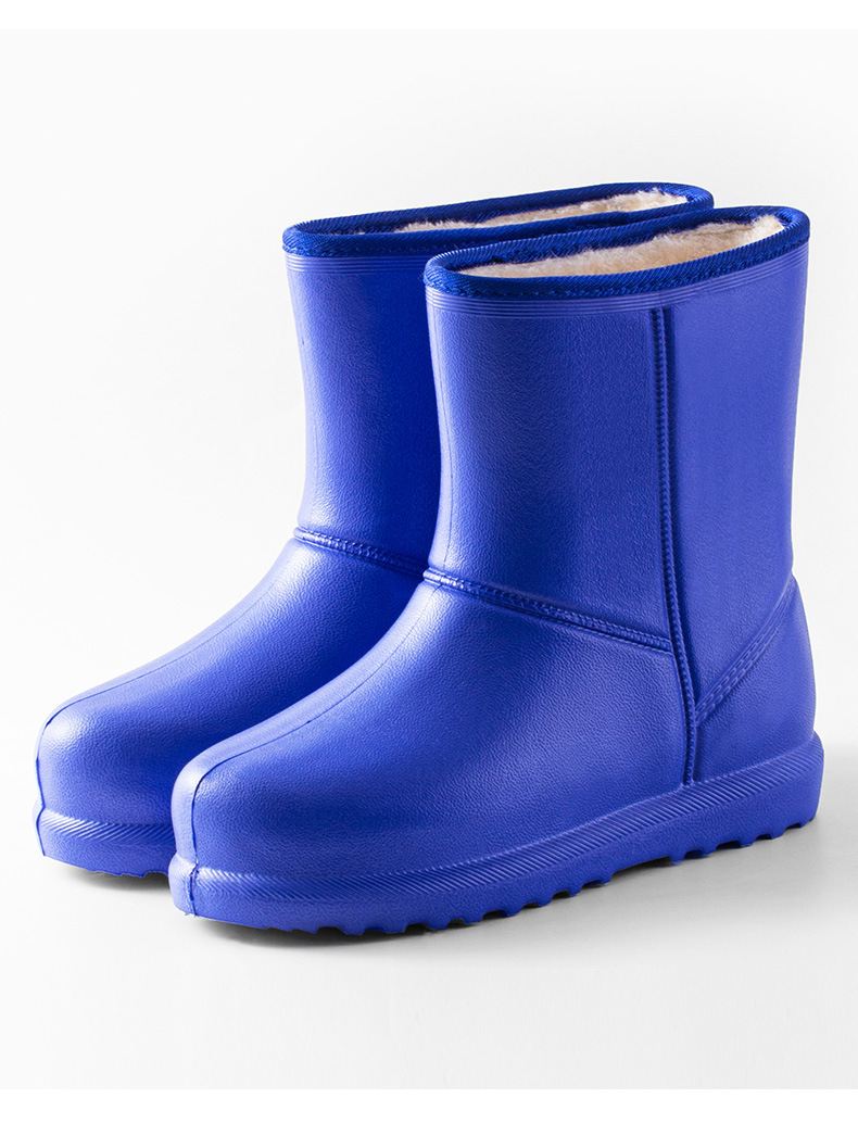 雨靴女冬天加绒雨鞋女时尚款外穿防滑2020年冬季棉水鞋女加绒厚底