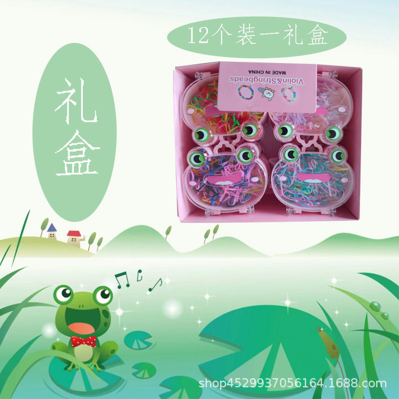 Disposable Children's Rubber Band Multicolor Frog Cartoon Unicorn Girl Hair Ring Headband Female Hair Accessories Hair Accessories