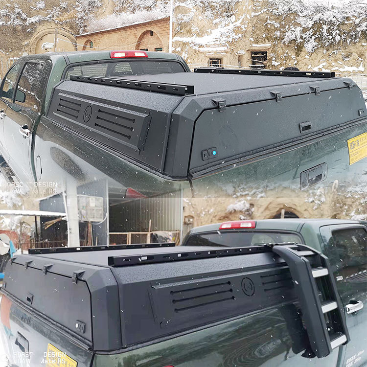 适用于福特猛禽f150改装后备箱后盖高盖铁盖锰钢铝合金盖子客定