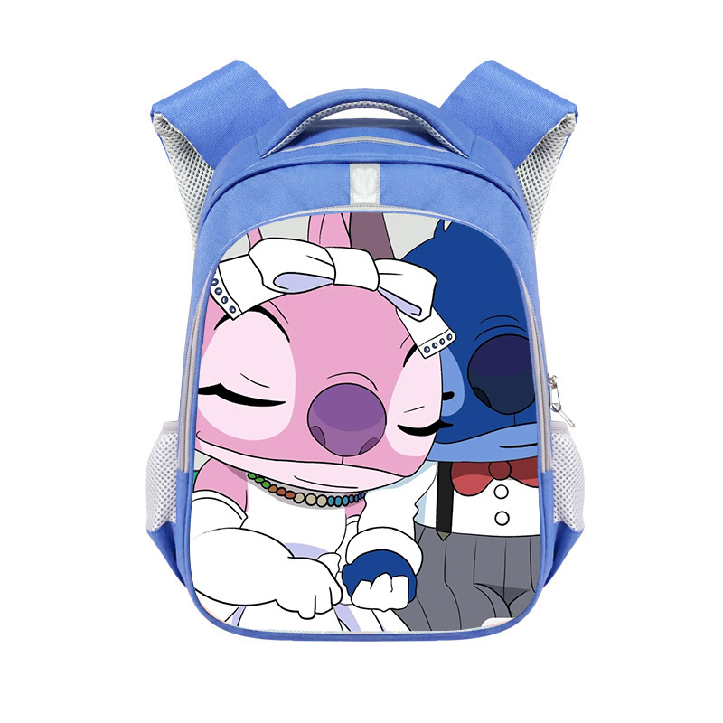 2024 Stitch Cartoon Primary School Bag Cute Men's and Women's Backpacks Fashion Lightweight Backpack Cross-Border Wholesale