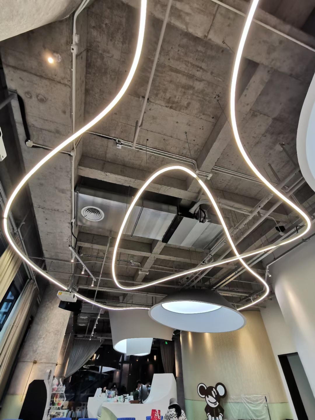 工程款暗槽弧形led线性灯条 带罩图纸铝型材拉弯铝型材灯条