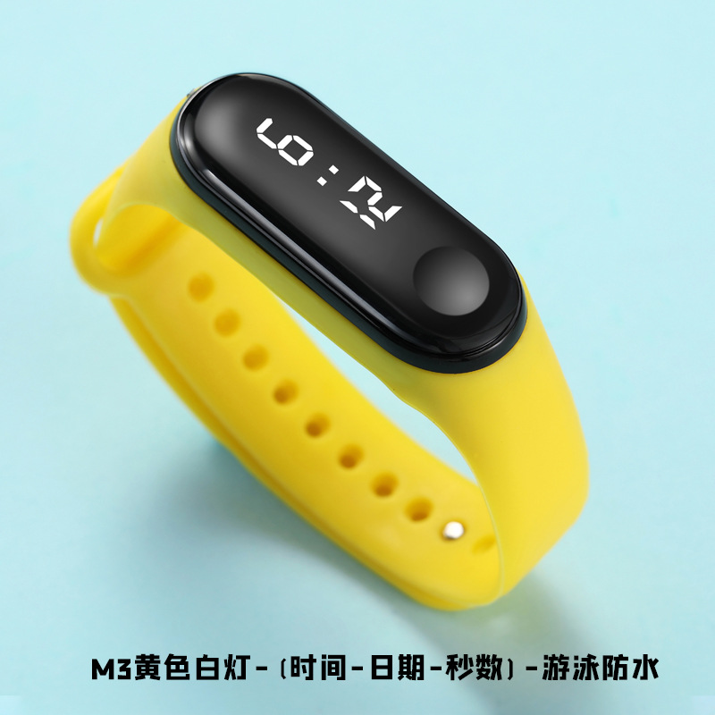 New Xiaomi Three-Generation Bracelet Fashion Sports Waterproof Student Couple Swimming Waterproof Touch LED Electronic Watch