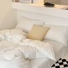 ins Japanese Naked Cotton Knitted Cotton Four piece suit Tianzhu cotton pure cotton 4 sets student dormitory sheet Bed cover ins Japanese Naked Cotton Knitted Cotton Four piece suit Tianzhu cotton pure cotton 4 sets student dormitory sheet Bed cover