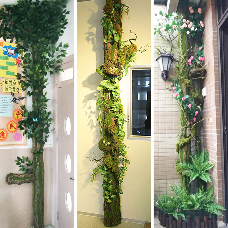 仿真树皮管道假柱子燃气暖气管包下水管装饰遮挡阳台水管美化创意