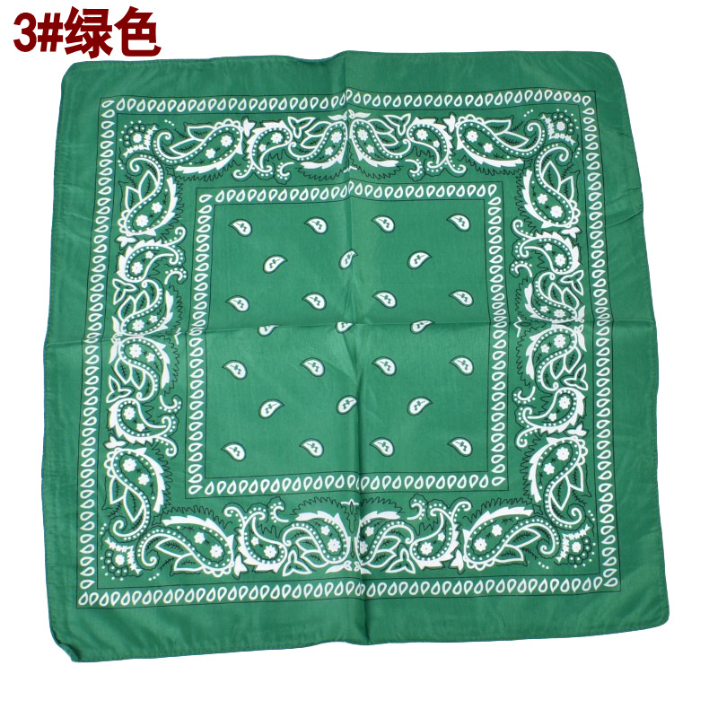 European and American Polyester Paisley Hiphop Scarf Multi-Functional Cycling Mask Printed Small Square Scarf Scarf Wholesale