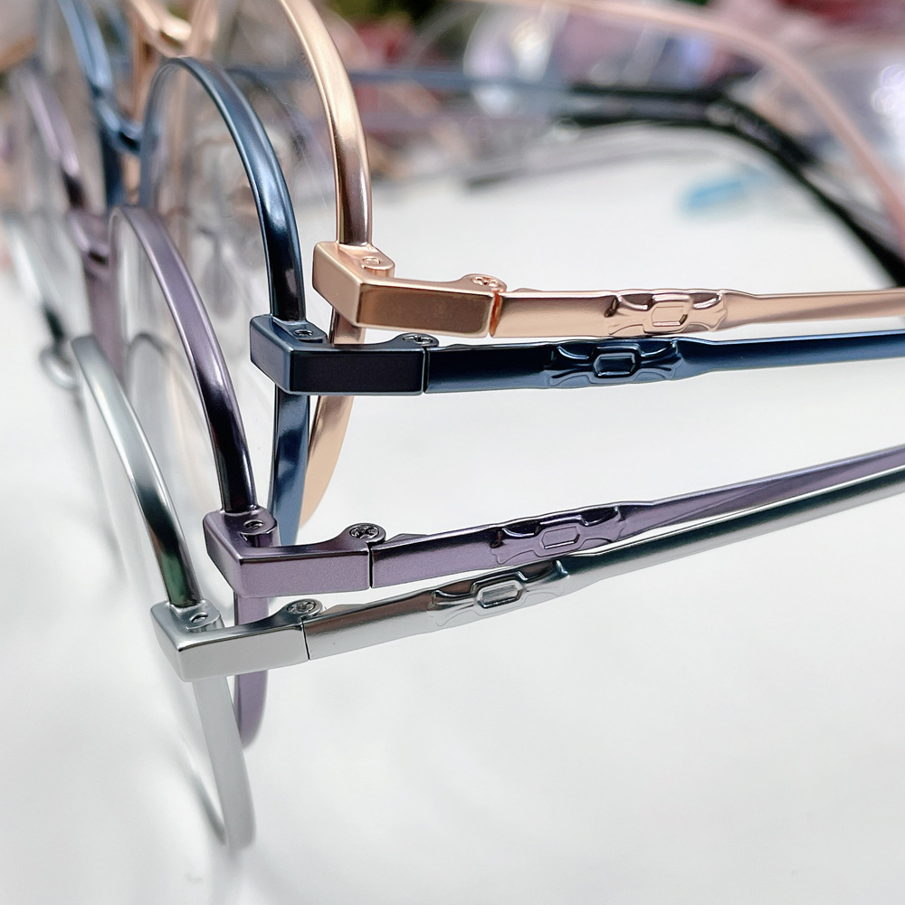 女近视眼镜宽边复古钛架高度数眼镜保时钛金属架川久保龙镜框处理