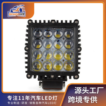汽车led工作灯48w超亮越野车顶探照灯 挖掘机叉车工程机械大灯