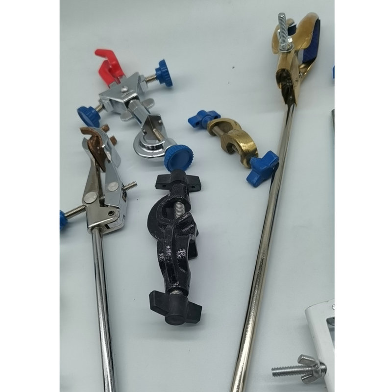 供应实验室铁架台实验用夹固定夹 冷凝管夹 烧瓶夹 试管夹 铁三环