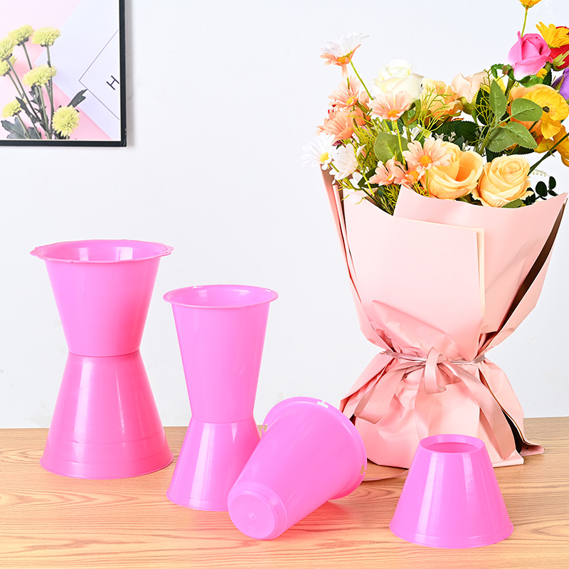 网红快速插花箭筒情人节花束内胆稳定器小号加高包花神器批发