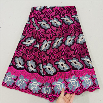 swiss cotton cloth蕾丝刺绣巴厘纱瑞士棉布多色纺织绣花非洲lace