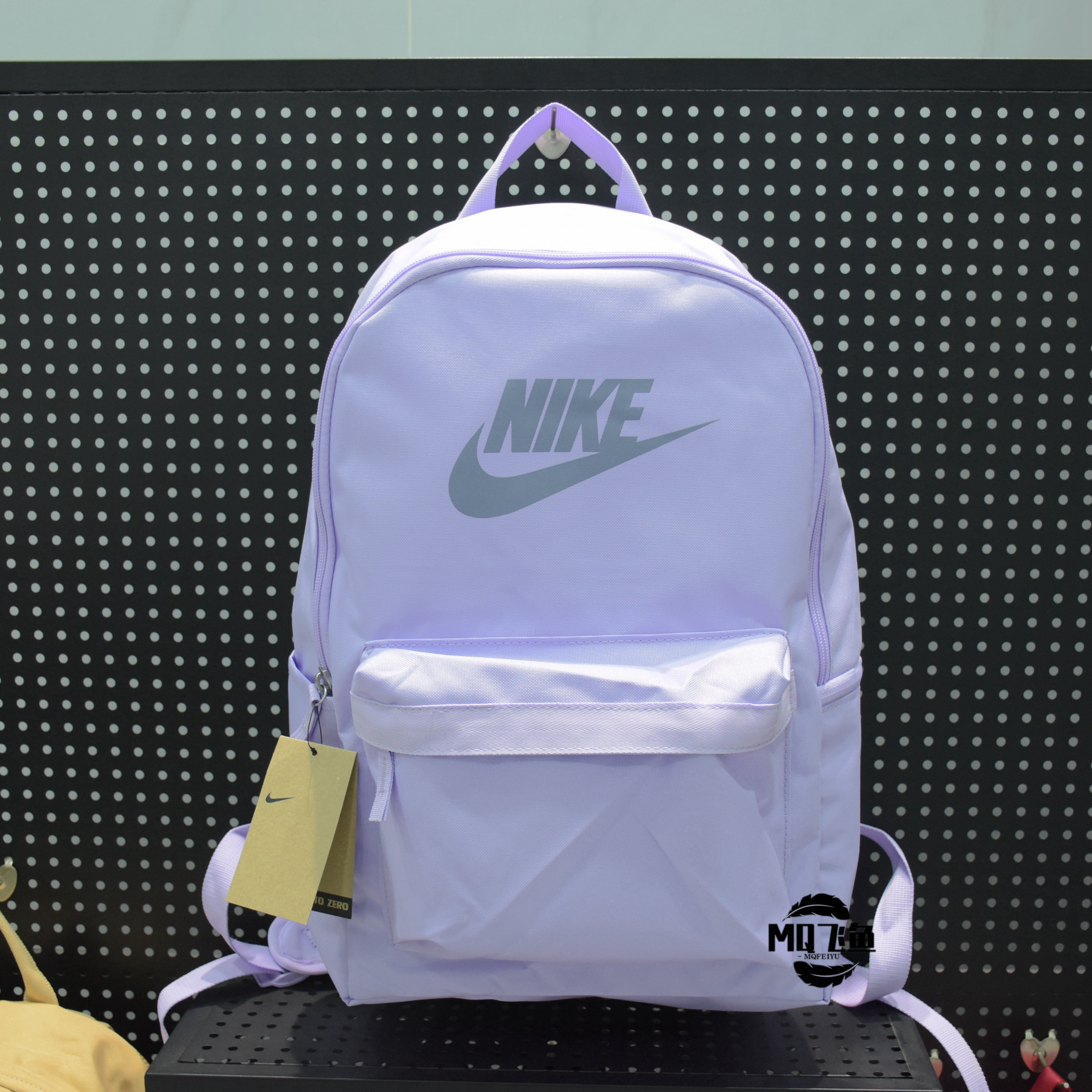 nike耐克夏季男女情侣运动休闲紫色大容量双肩包书包dc4244-512