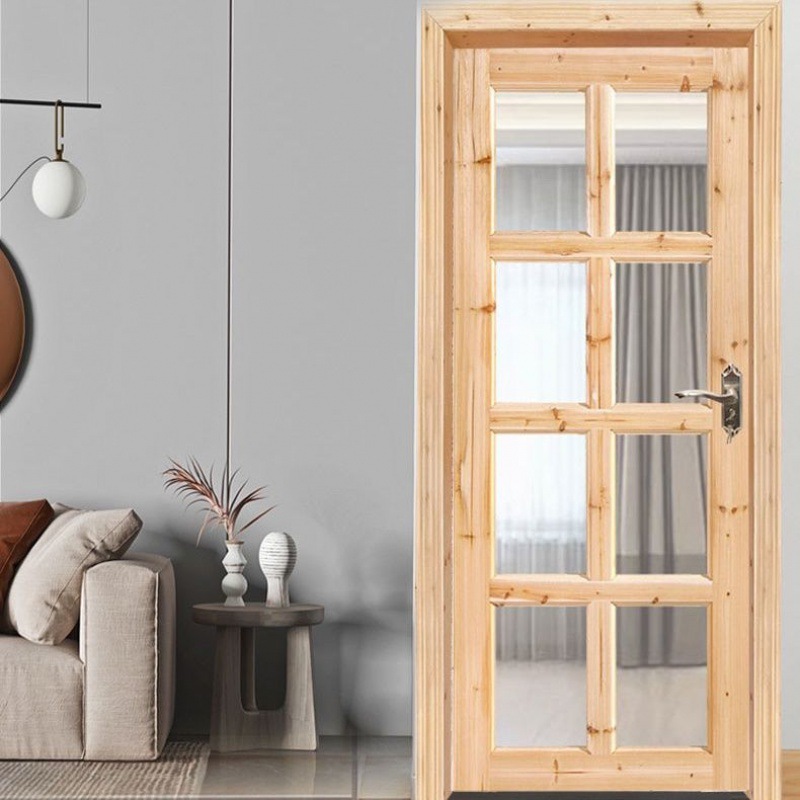 木门室内门订作新中式古门窗杉木原木室内门门套装门房间卧室门