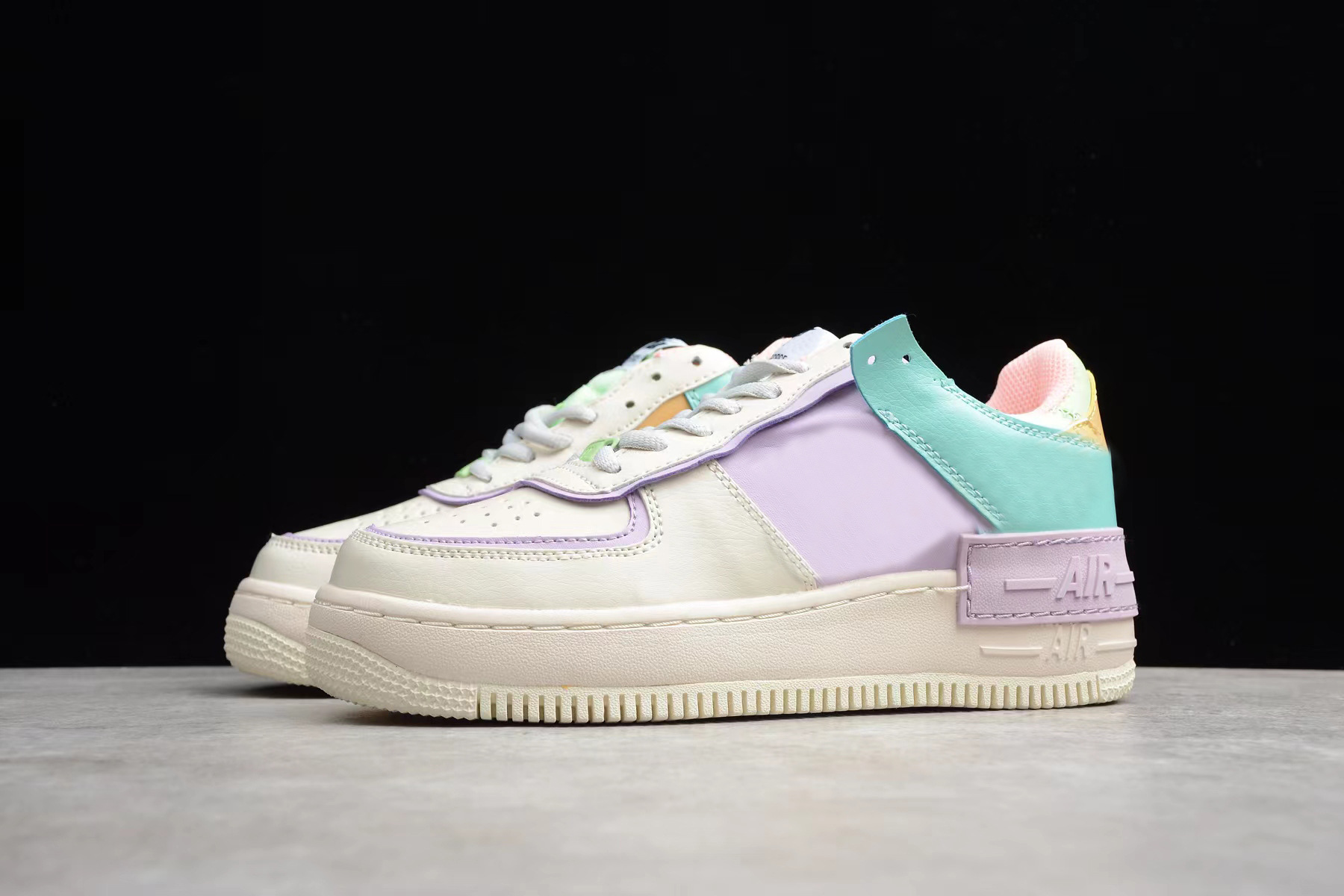 airforce1af1空军一号男鞋糖果马卡龙果冻白粉双钩女鞋休闲鞋板鞋