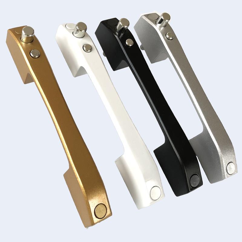 金刚网纱窗锁三推纱豪华把手推拉式儿童安护窗锁盗纱窗配件