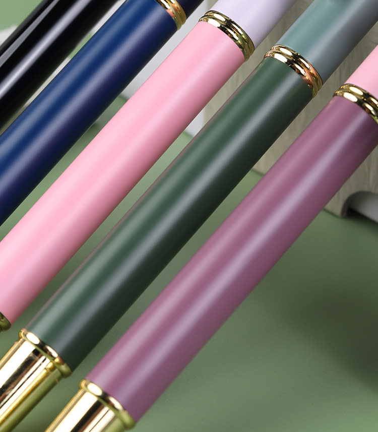 钢笔式毛笔金属狼毫小楷笔抄经笔可加墨秀丽笔书法练字自来水软笔