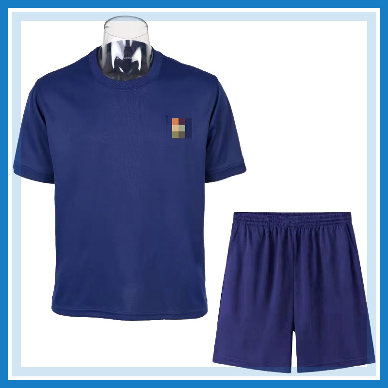 夏季消防体能训练服圆领t恤体能服短袖套装短裤救援快干透气t恤