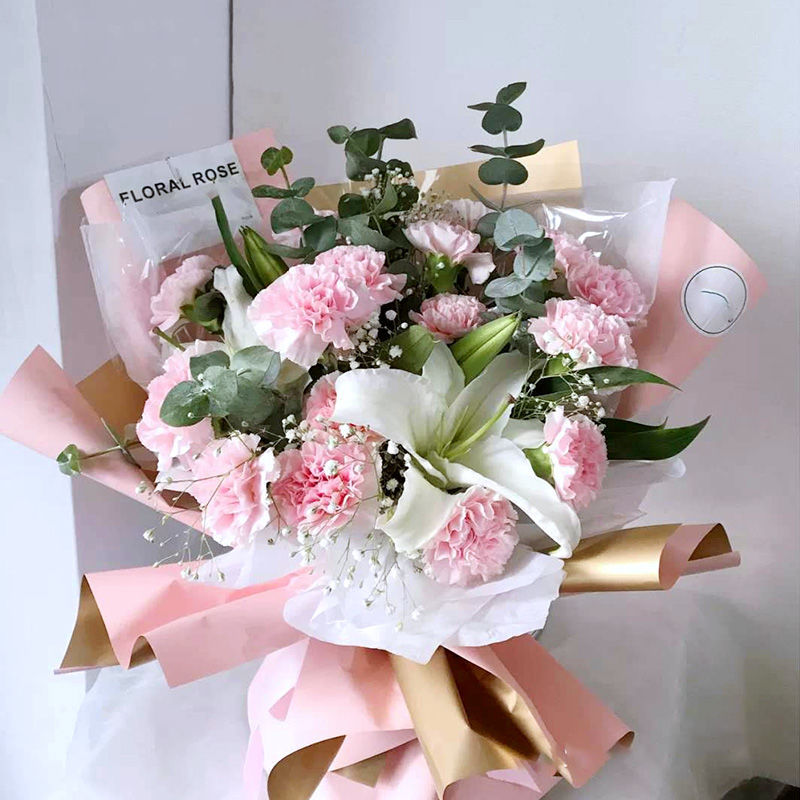 安徽合肥香水百合鲜花速递玫瑰生日花束水养花同城送长辈花店上门