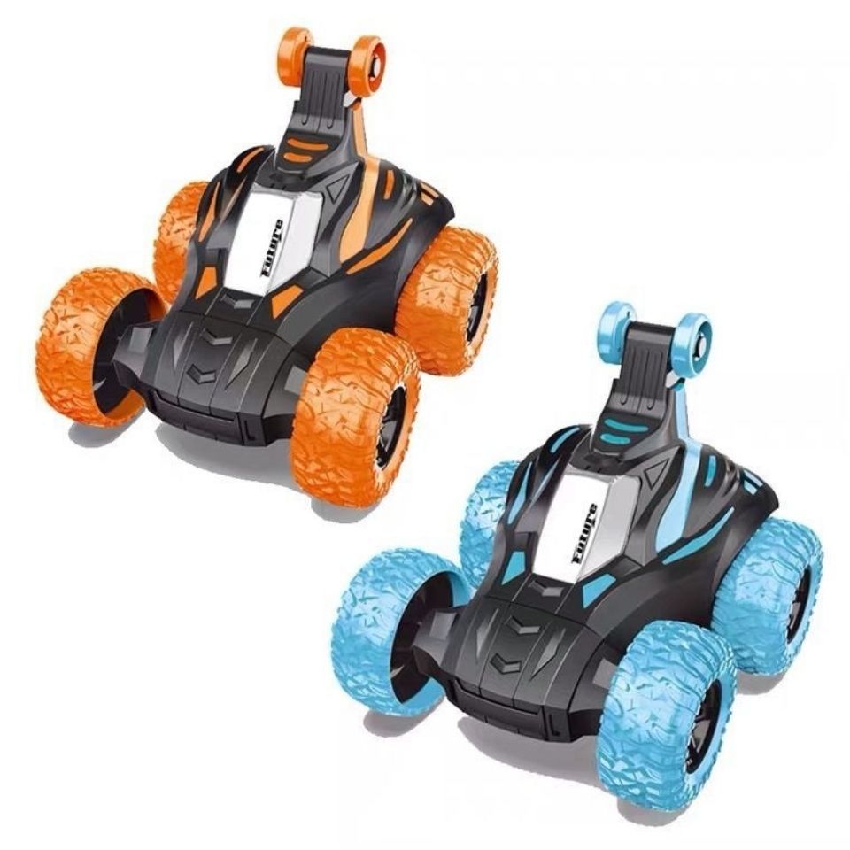 儿童遥控特技车 音乐翻滚车大号充电翻斗车模型电动地摊热卖玩具