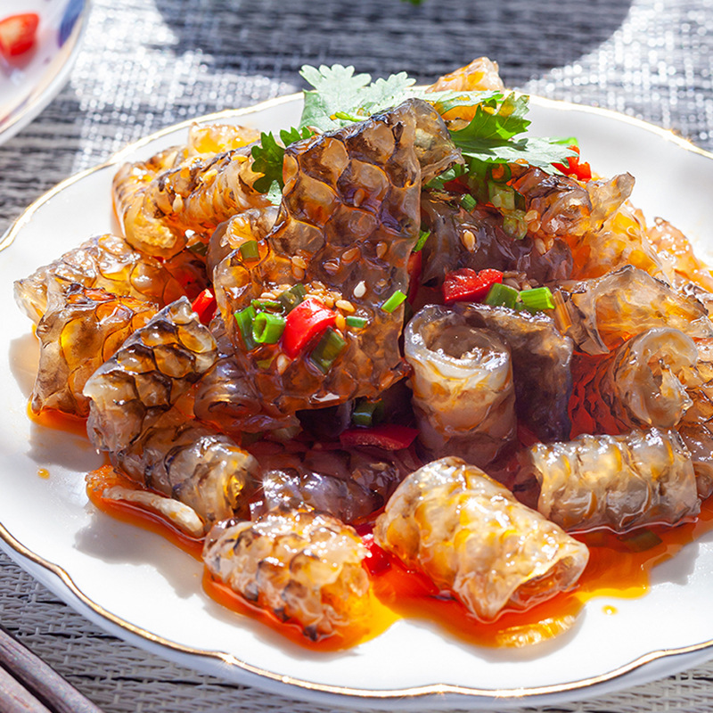 凉拌qq鱼皮鱼皮丝酒店饭店用特色半成品凉菜开袋即食素菜冷菜盘