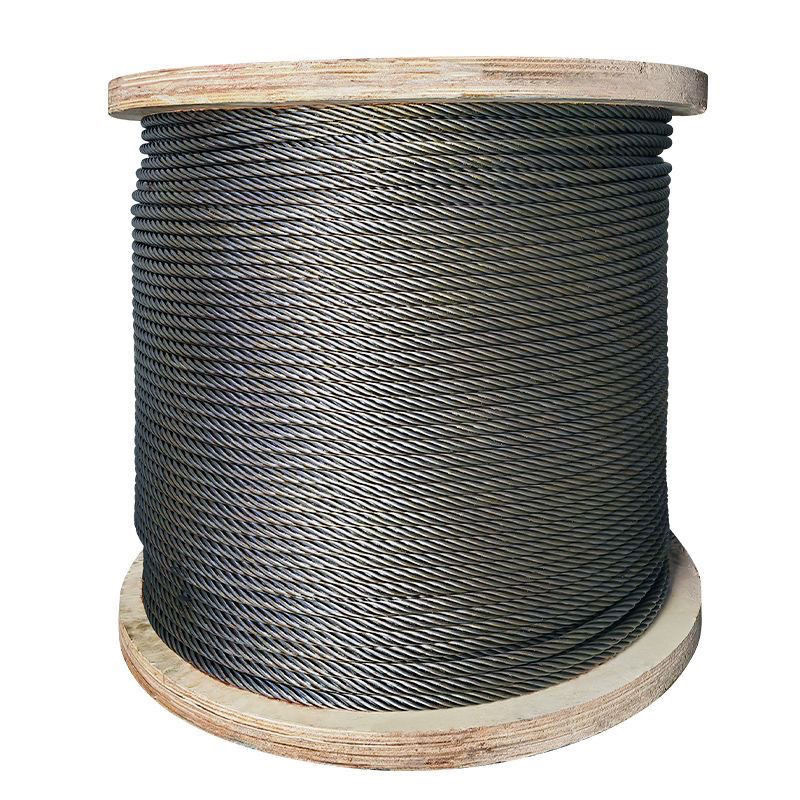 光面涂油钢丝绳钢芯防旋转提升机车载吊机电动葫芦卷扬机软钢丝绳