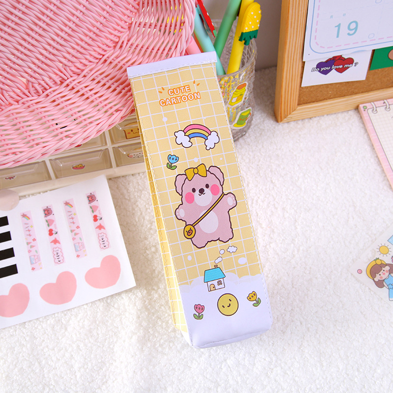 Cute Little Girl Rabbit Milk Carton Pencil Case Men and Women Student Stationery Box Japanese Soft Cute Girl Heart Pencil Box