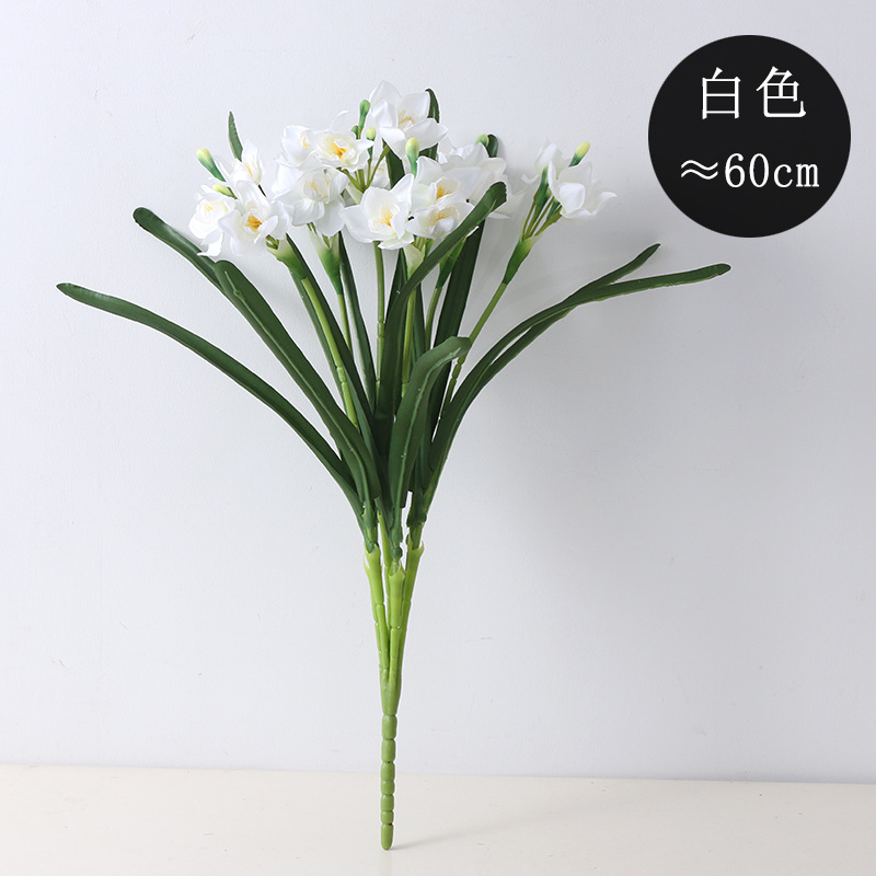 Narcissus Fake Flower Bouquet Decorative Fake Flower Nordic Home Decoration Decoration Artificial Fake Narcissus in Stock Wholesale