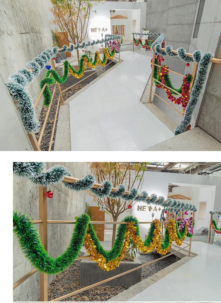 婚房布置彩条装饰毛条商场生日幼儿园挂饰元旦圣诞节彩带拉花彩条