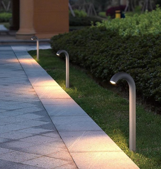 现代简约led草坪灯h600mm售楼部别墅时尚草坪灯