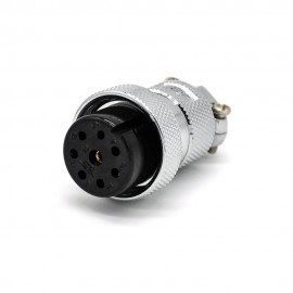 8芯母航空插头 gx25 直式圆形母插头连接器