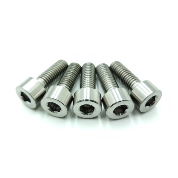 现货 m5*20柱头内六角螺丝  din933钛螺丝 ta2 ta10钛螺丝