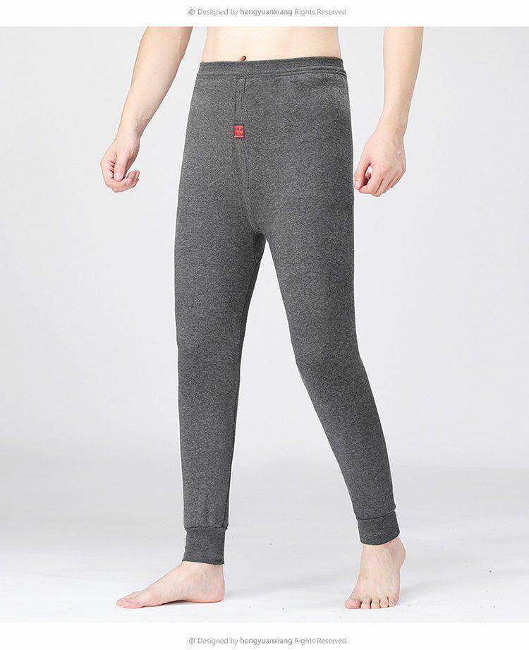 秋冬季驼绒保暖裤男女士保暖裤加绒加厚驼绒裤修身打底棉裤