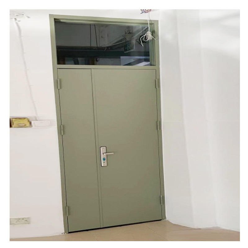 非标防盗门 外墙钢质平开门 保温平开门内填岩棉 可做带窗平开门