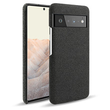 适用谷歌pixel6pro手机壳布纹6A保护套手机套背壳半包硬壳保护壳