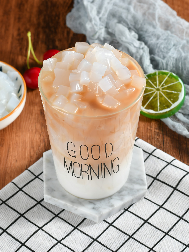 超欢原味椰果粒1kg袋装家用小颗粒珍珠椰果冰粉奶茶专用原材料