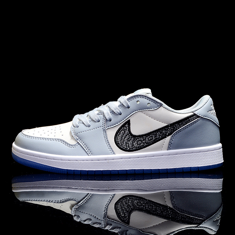 莆田鞋 aj1批发倒钩 北卡蓝 轻便学生板鞋 男女篮球鞋