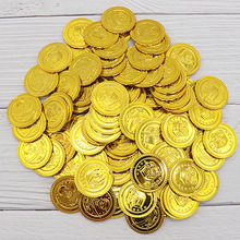 海盗金币玩具 万圣节道具筹码币 桌游钱币塑料玩具币宝藏寻宝金币