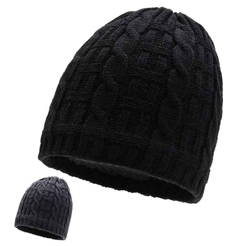 尾货款捡漏毛线单帽冬天加绒护耳毛线帽男骑车保暖护脖针织帽处理