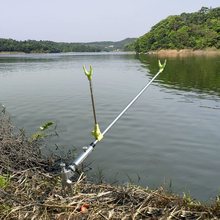 炮台支架防风万向不锈钢钓鱼撑杆架多功野钓鱼杆枝架两用鱼竿支架