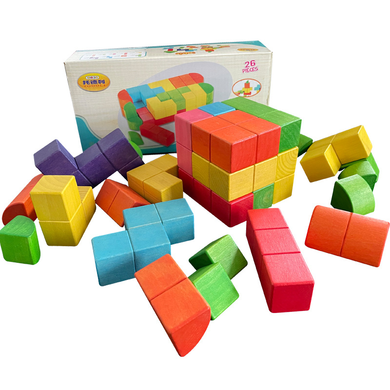 智力3d拼图积木