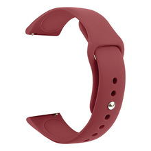 深圳厂家现货供应20mm22mm 防尘硅胶适用于开关生耳智能手表表带