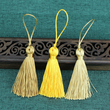 抗皱垂直滑顺涤纶线流苏6cm 箱包拉尾吊穗穗子中国风古风服装流苏