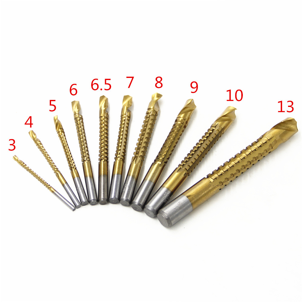 10件套高速钢锯钻 10pcs木工锯齿钻头 木板打孔拉槽钻头套装