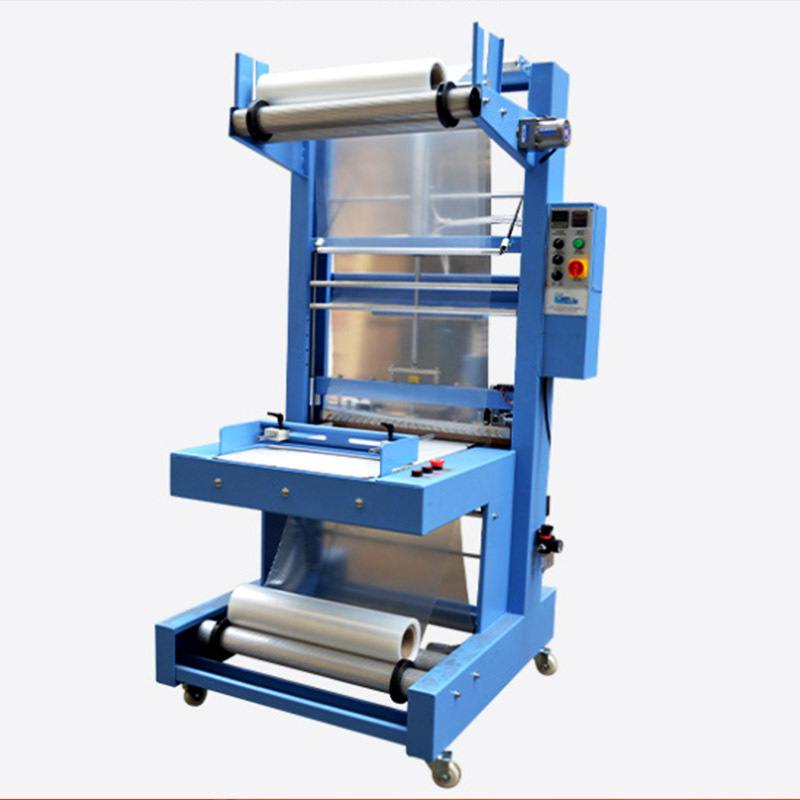 袖口式热收缩膜包装机pe膜塑封缩包机设备矿泉水外包装机l型封切
