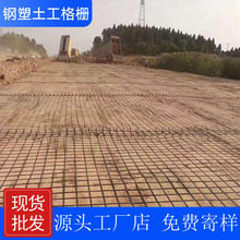 厂家批发挡土墙双向钢塑土工格栅50/80KN凸结点复合钢塑土工格栅