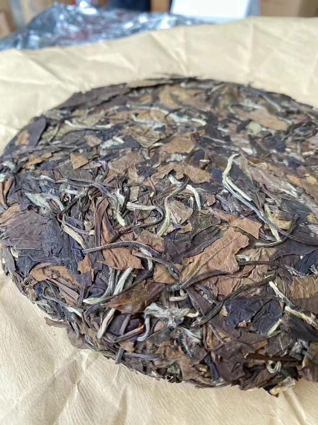 福鼎白茶2008年高山老白茶 枣药香350g茶饼批发散茶伴手礼白茶