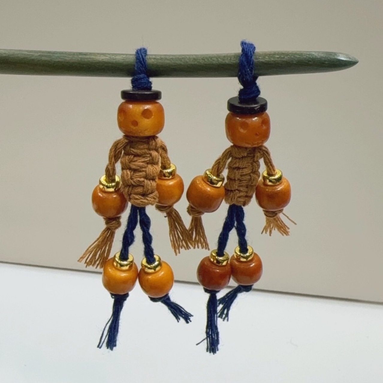 驼骨阿呆稻草人diy配件手工编织手绳项链文玩佛珠饰品配饰包挂件