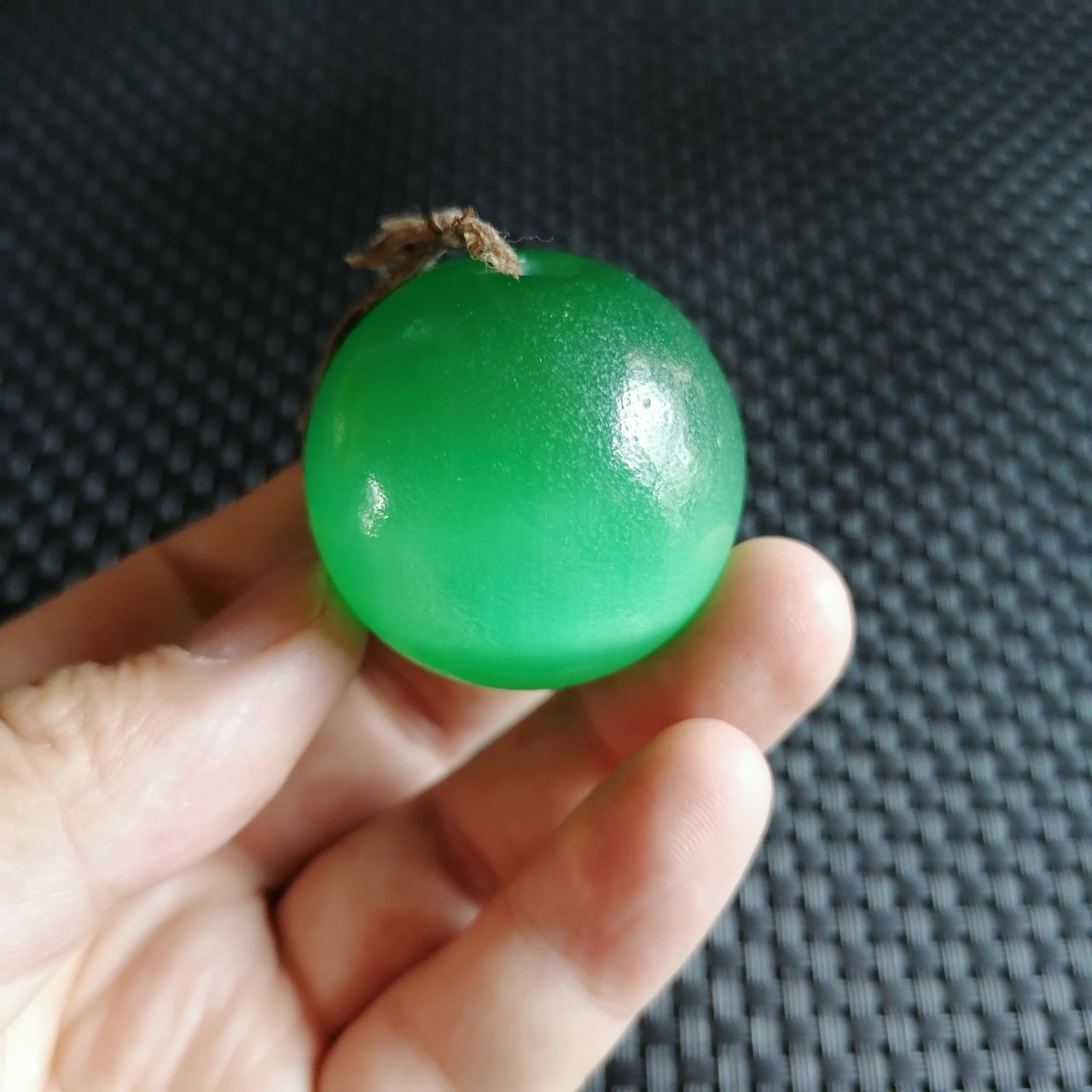 藏传风化包浆大孔绿色猫眼石圆珠手串项链顶珠配饰diy配珠散珠-阿里巴