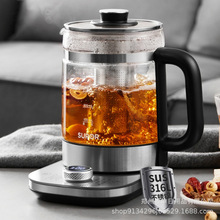 苏泊尔养生壶1.5L玻璃茶壶316L不锈钢电水壶保温煮茶器SW-15YJ31