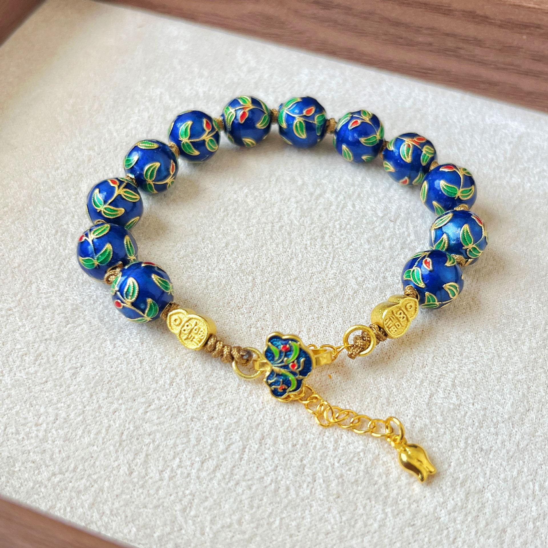 景泰蓝掐丝珐琅手链民族中国风diy原创手串手饰品挂件直播批代发